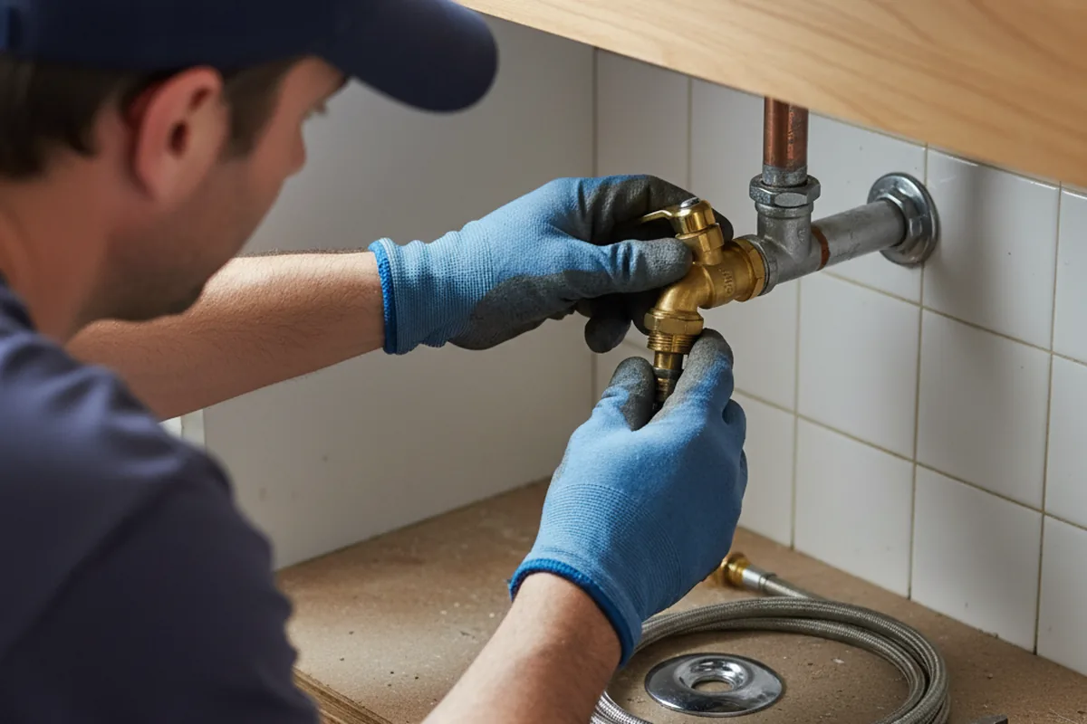 Shutoff valve and fitting work during Repiping in Parlin